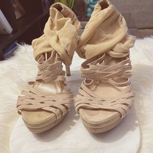 *FENDI Platform Sandal Heels*